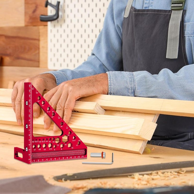 مسطرة قياس ثلاثية الأبعاد متعددة الزوايا لأعمال النجارة الدقيقة - Image 3