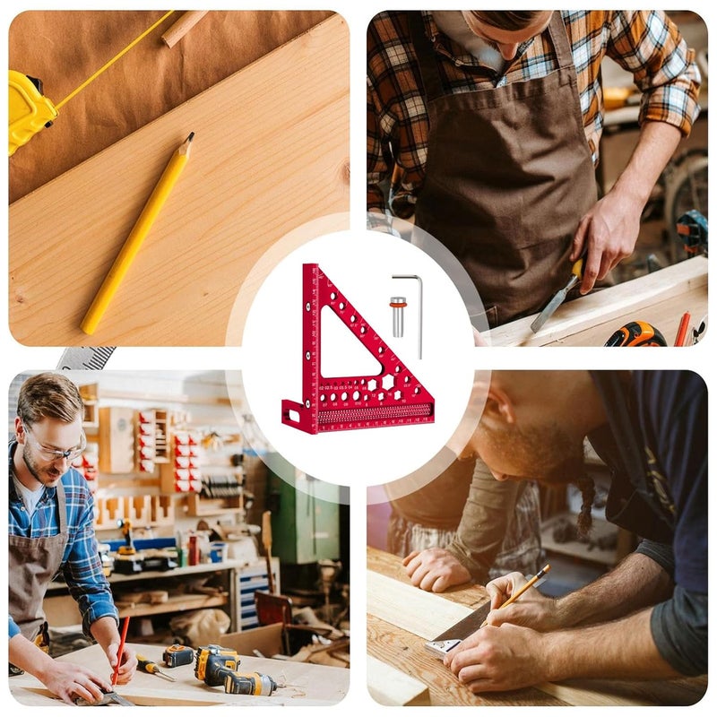 مسطرة قياس ثلاثية الأبعاد متعددة الزوايا لأعمال النجارة الدقيقة - Image 5