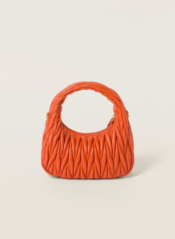 Miu Miu MIU MIU Wander quilted nappa leather hobo Crossbody Shoulder Bag - Image 3