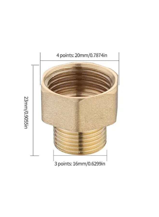 1 قطعة محول ضغط G1 2 إناث إلى 3 8 ذكور، موصل أنابيب مياه معدني لحنفيات المطبخ والحمام في المنازل المتنقلة - Image 4