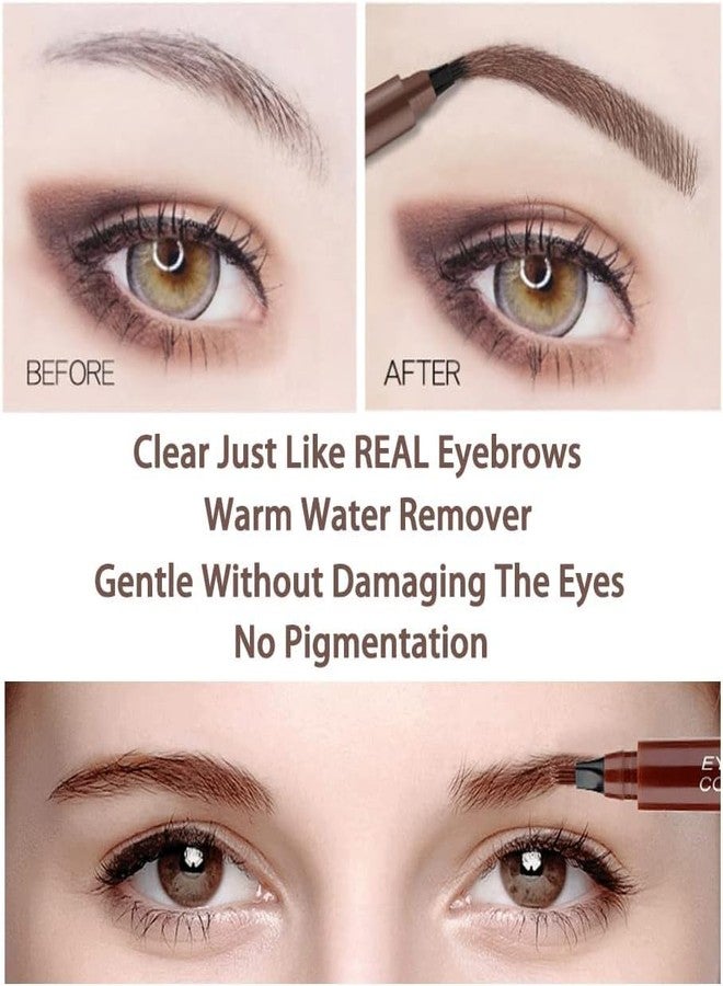 VBA Eyebrow Contouring Pencil Waterproof Eyebrow Pen - Eyebrow Pencil with a Micro-Fork Tip Applicator - Creates Natural Looking Brows Makeup Effortlessly (DARK BROWN) - Image 2