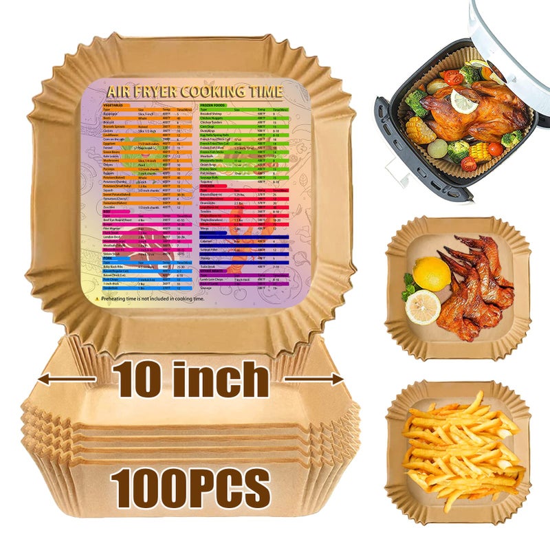 Air Fryer Liners for COSORI and Tefal Easy Fry Max Digital Air Fryer Large Air Fryer Parchment Paper Liners Disposable Paper Liners OilProof Waterproof Food Grade Baking Paper