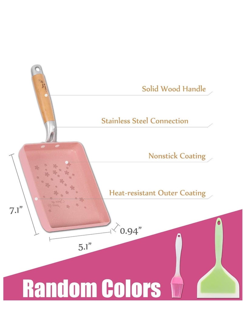Japanese Omelette Pan Nonstick Tamagoyaki Egg Pan Rectangle Tamago Pan Small Frying Pan for Induction Cooker Electric Furnace  - Image 2