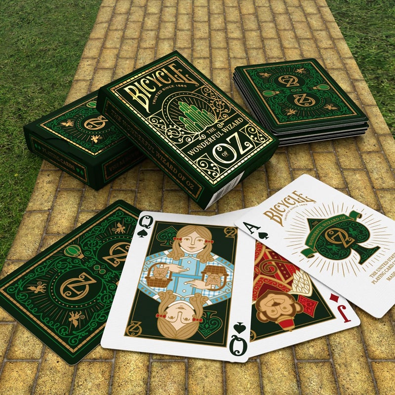 Bicycle Wizard of Oz Playing Cards, Oz Inspired Playing Card Deck, Emerald and Gold, 1 Deck - Image 5