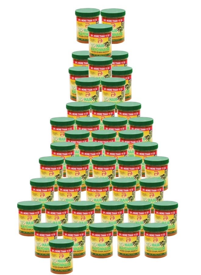 PYRON 46 Pieces Hair Mayonnaise Treatment for Weak & Damaged Hair with Olive Oil 500grams  - Image 1