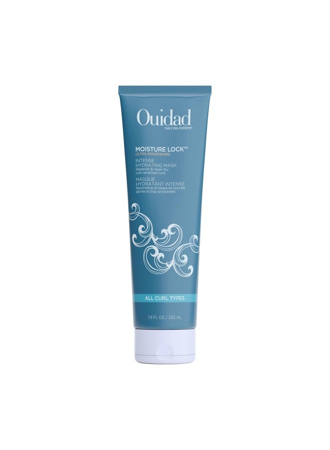 Ouidad Moisture Lock Hair Mask, 7.8 fl oz, Ultra-Nourishing Intense Frizz Control Curly Hair Mask with Macadamia Nut Oil, Olive Oil, Helps Repair, Detangle, Restore Softness & Hydrate, All Curl Types - Image 1