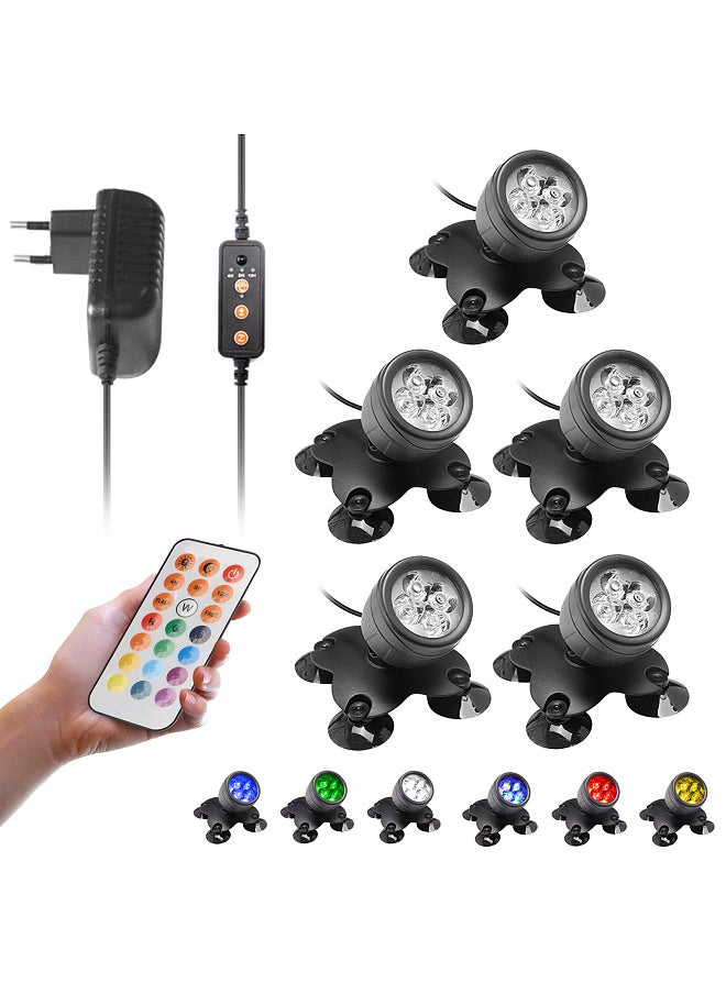 مجموعة أدوات إضاءة مصباح الغوص تحت الماء 5 قطعة 4 مصابيح LED RGB - pzsku/Z365AF9830B974F51055FZ/45/_/1711961200/6a4a737b-724e-4184-831b-917df17eae56