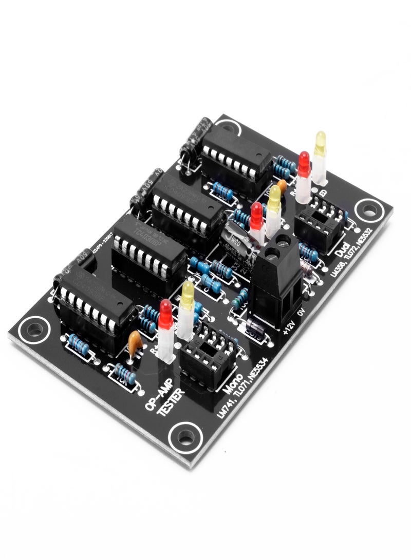 Generic Operational Amplifier AMP Tester Module Single Dual Screening Circuit Board for IC Amplification Judgement and Roughly Conversion Rate Judgement  - Image 1