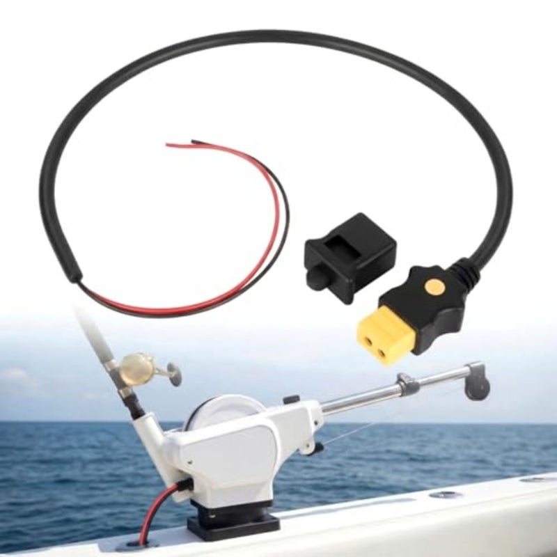 1903017 كابل نهاية البطارية Downrigger 3ft 14 Awg 12v 30 Amp Cord مقاوم للماء موصل مضاد للتآكل يناسب أجهزة Downriggers الكهربائية 2008+ - Image 1