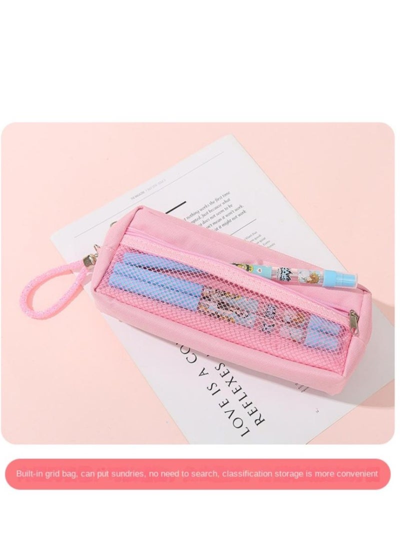 Loquat Pencil Case Girls Large Capacity Stationery Case Primary School Students Multifunctional Pencil Case Wholesale Quicksand Pencil Case - Image 4