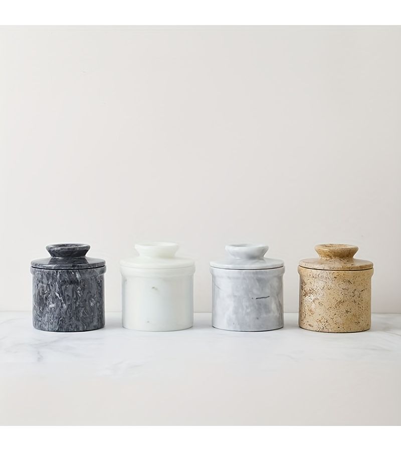 Marble Butter Storage Container Handmade Butter Holder Cloud Star White Kitchen Countertop Decoration Ideal Yellow Oil Tank - Image 5
