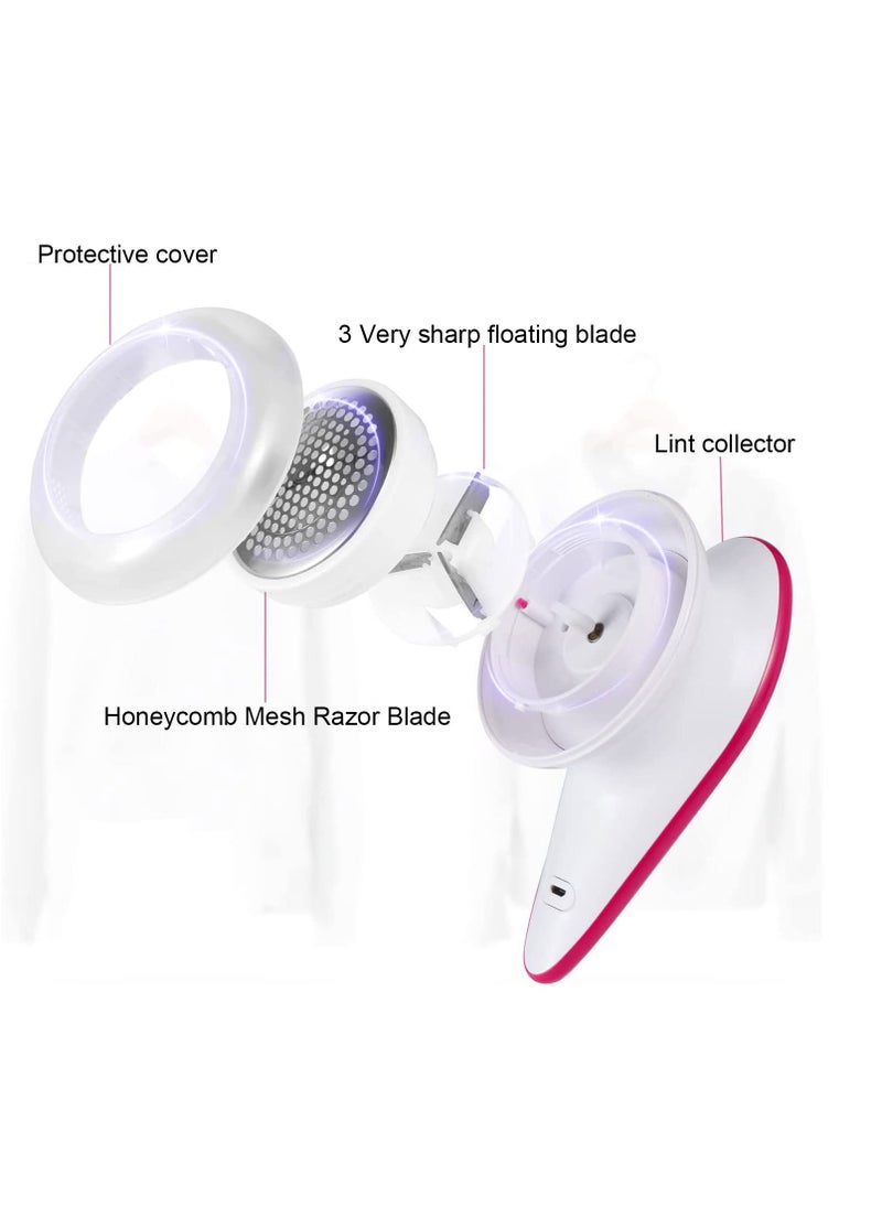 bangzhu USB Rechargeable Lint Remover Set with 1 Replacement Blade Head,Fabric Shaver, Sweater Shaver,Electric Fabric Sweater Lint Remover for Clothes and Sofa,Coats,Furniture, Fuzz,Cashmere, Wool, Legging  - Image 4