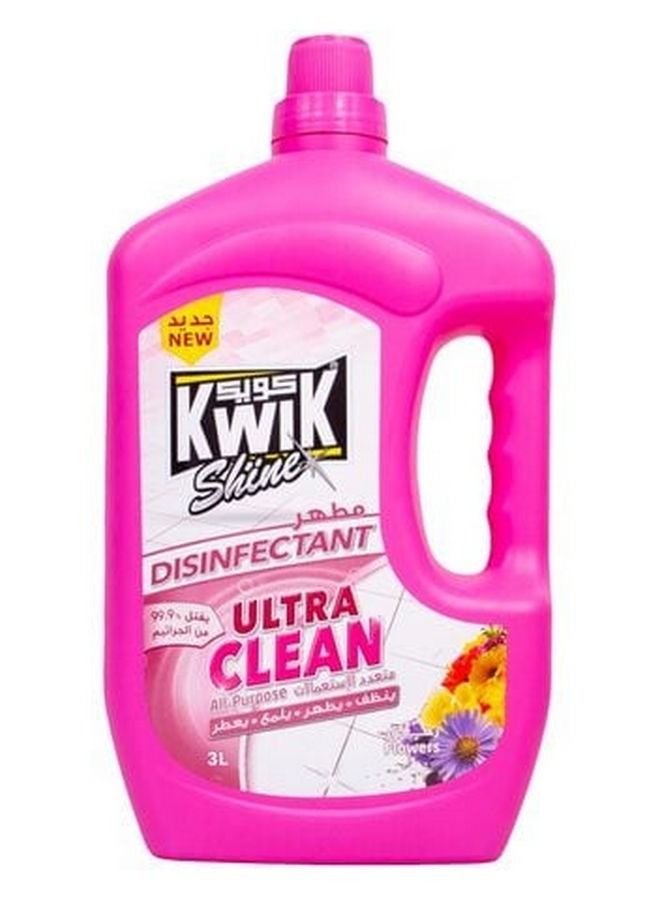 Kwik Shine Ultra Clean Flower Disinfectant 3 L - Image 2