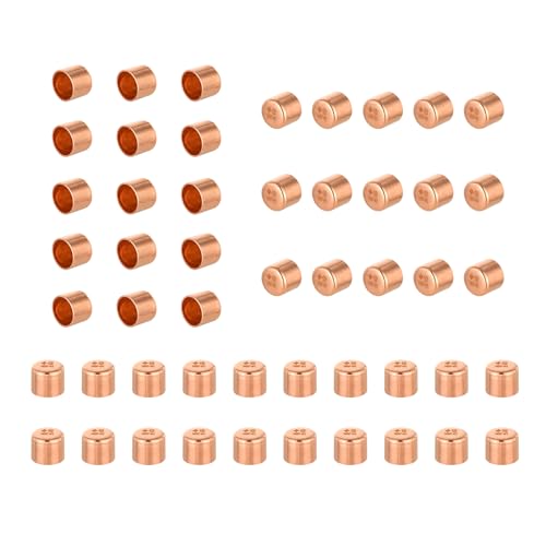 GUOFIS 50PACK GUOFIS 12Inch C x 12Inch C Copper Plug LF Short Radius Fittings End Cap with Sweat Solder Connection for Residential CommercialCOPPER020 - Image 1