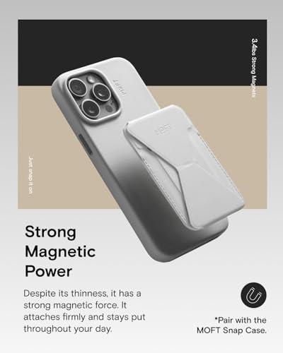 MOFT Magnetic Wallet Stand Compatible with iPhone 17/16/15/14/13/12 Series, Angle Adjustment & Magsafe Compatible MOVAS Phone Stand,Misty Cove - Image 4