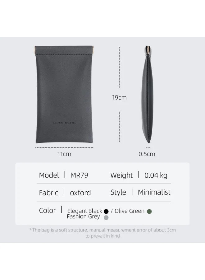 MARK RYDEN  Mark Ryden MR79 Light Line Wallet Slim Minimalist Card Holder Splash Proof Oxford Magnetic One Hand Closure Lightweight Everyday Wallet  | Best Price UAE
