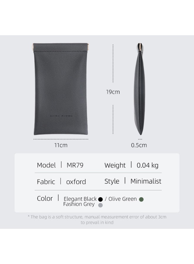 Mark Ryden MR79 Light Line Wallet Slim Minimalist Card Holder Splash Proof Oxford Magnetic One Hand Closure Lightweight Everyday Wallet - Image 3