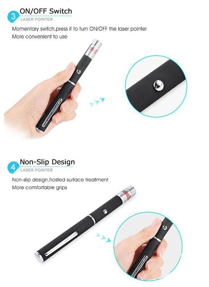 WAOKN - 2 in 1 green Laser Pointer With Star Cap High Power Lazer Sight Light Pen Powerful Laser Meter Tactical Pen - Image 1