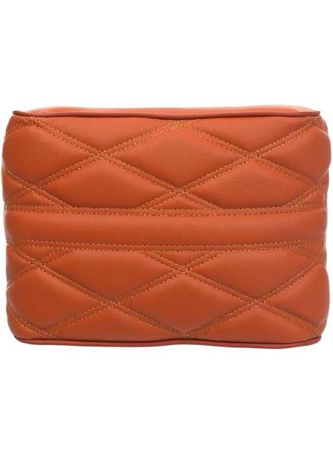 وسادة مسند ذراع الكونسول الوسطي من الجلد مع رغوة الذاكرة لمعظم السيارات، بخياطة متعرجة - برتقالي - Image 3