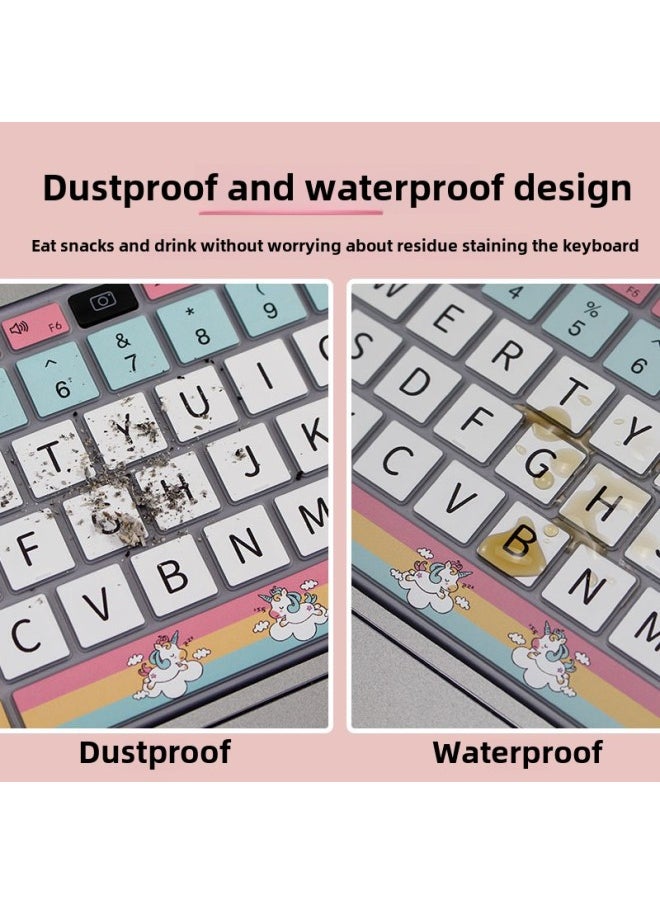 Generic - Applicable To Huawei Notebook Silicone Painted Keyboard Film Color Pattern Cartoon Protective Cover Lenovo Dust Pad Creative-Color:Details Page Pattern Coding-Size:Xiaomi 15 With Numeric Keys - Image 1