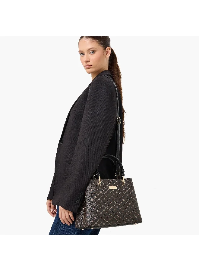 Bessie London Bessie London-WEI-Crossbody-LS-Embossed-Black-JJ26-Q4-10