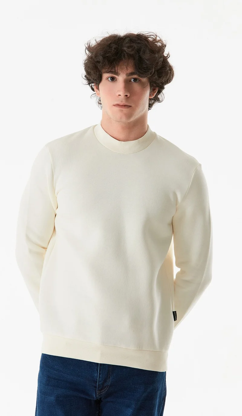 FullaModa Basic Crew Neck Sweatshirt