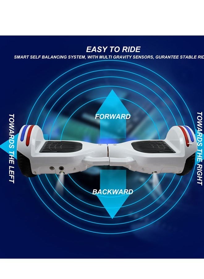 Generic - 6.5inch Smart Electric Scooter 2 Wheels Self Balancing Scooter Lithium Battery Hoverboard Bluetooth with Led Lights. - Image 1