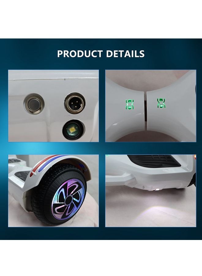Generic - 6.5inch Smart Electric Scooter 2 Wheels Self Balancing Scooter Lithium Battery Hoverboard Bluetooth with Led Lights. - Image 1