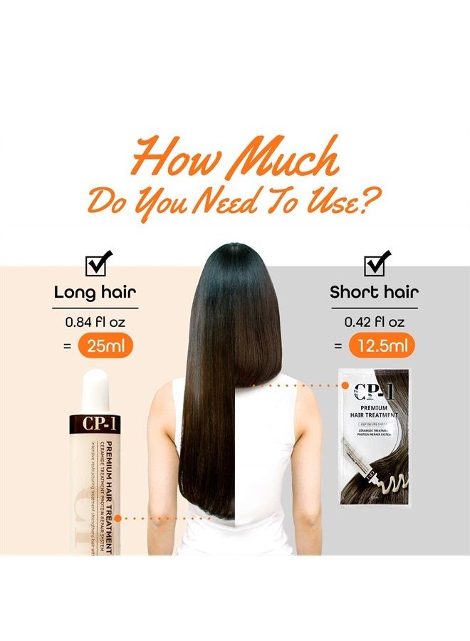 Premium Professional Hair Mask Deep Conditioning Keratin Protein Hair Treatment for Dry Damaged Hair, Ceramide Repair System 25ml x 4 Tubes, free additional 4 travel packs