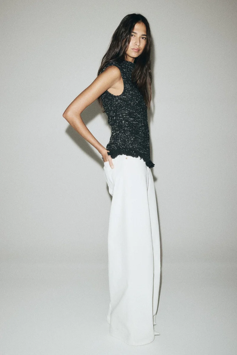 H&M Fringe-trimmed top