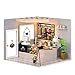 Flever DIY Miniature House Kit Tiny Home Kit with LED Light Mini House Build Craft Kits for Adults and Teens Home Decor Creative Gift for FamilyFriends Leisurely Coffee Shop - Image 3