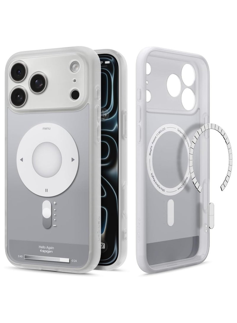 Spigen غطاء حماية Ultra Hybrid MagFit لجهاز iPhone 17 PRO مع MagSafe (2025) - فضي كلاسيكي - Image 1