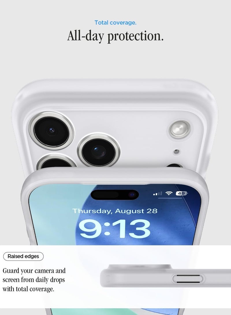 Spigen غطاء حماية Ultra Hybrid MagFit لجهاز iPhone 17 PRO مع MagSafe (2025) - فضي كلاسيكي - Image 5