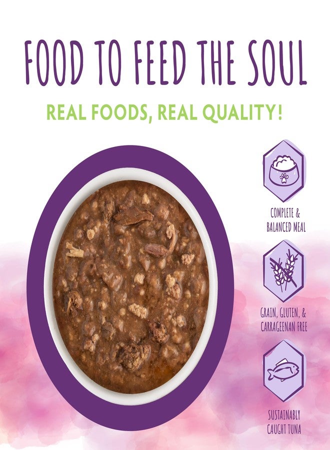 Soulistic وجبة تونة ولحم ضأن من سوليستيك، رطبة وطرية، في مرق اللحم، عبوة 8 أكياس (3 أونصة). - Image 3