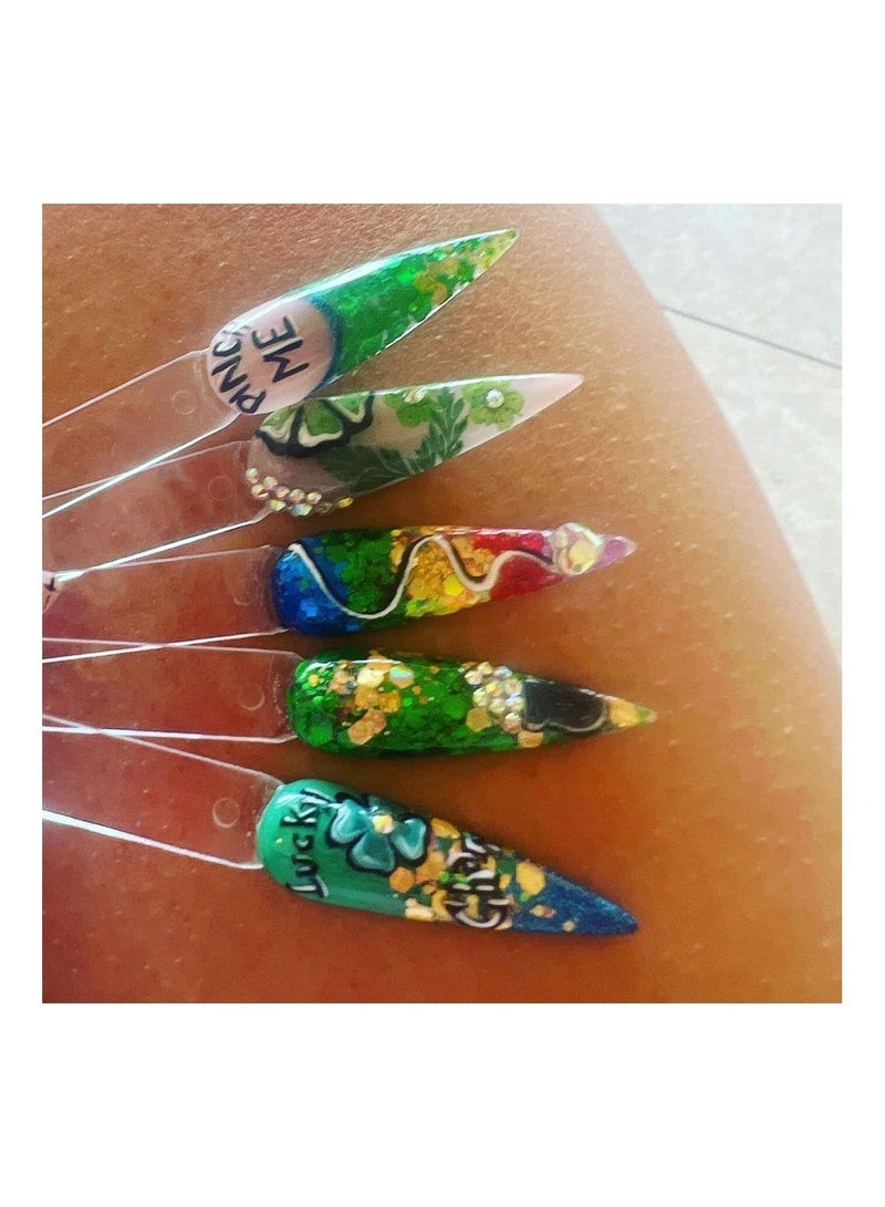 brunson Glittered Acrylic Powder 30g Acrylic Nail Powder Polymer Professional Acrylic Powder For Salon Effect Nail Extension French Manicure Nail Carving - Image 5