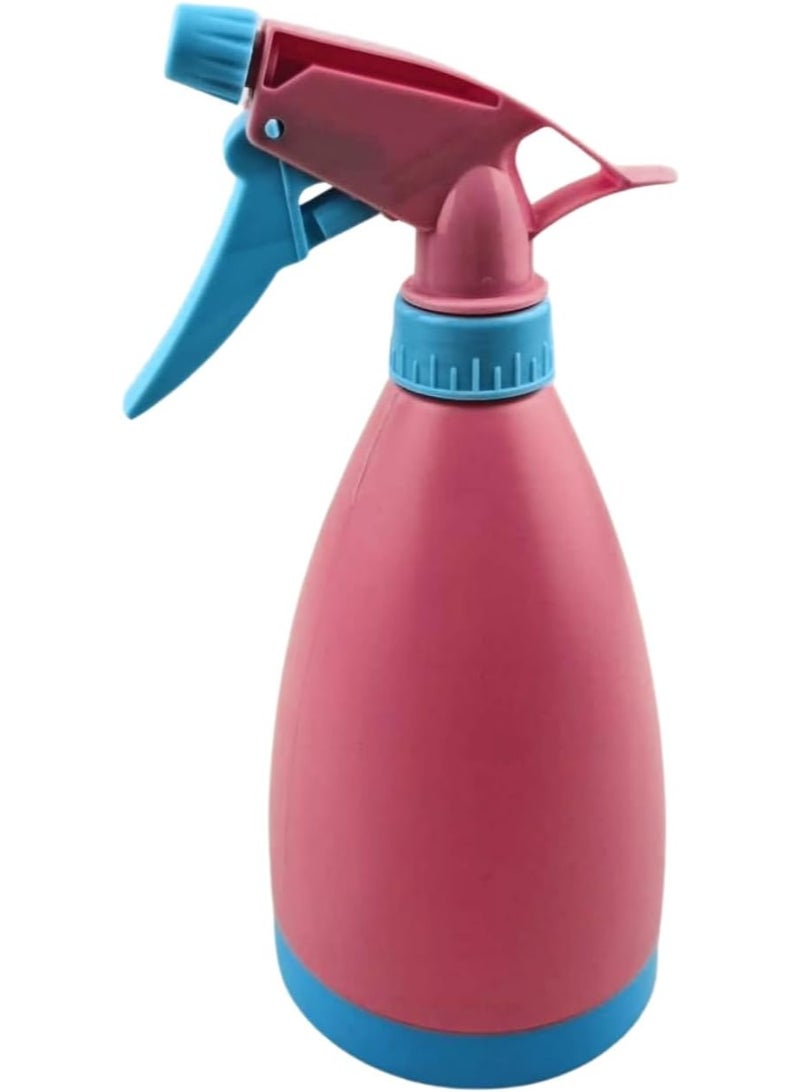 Plastic Spray Bottle for Cleaning and Ironing Clothes Watering, Professional Trigger Handle 500ml (Sky and Pink) - Image 2