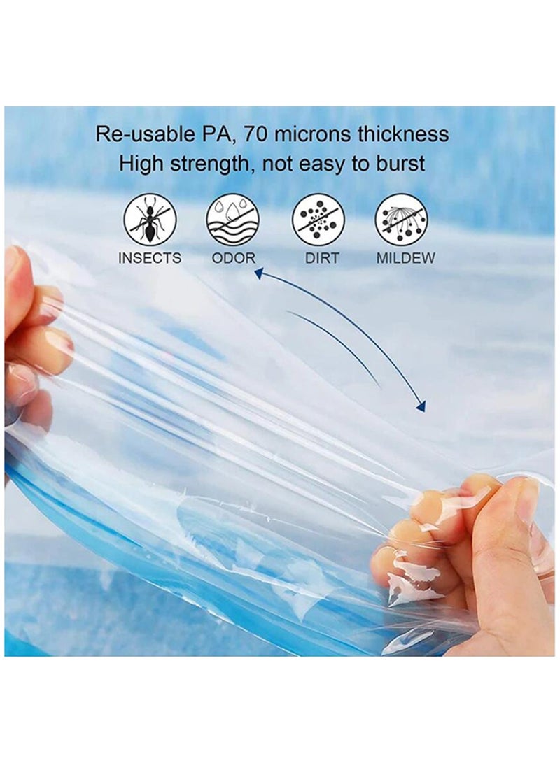 Vacuum Storage Bags for Bedding, Pillows, Towel, Clothes Space Saver Travel Storage Bag With Hand-Pump,Vacuum Bag Package, 50x70CM, Pack of 6 - Image 4