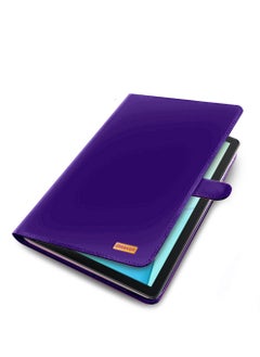 اوميكر حافظة جلدية عالية الجودة مع حامل مغناطيسي لهاتف Huawei MatePad SE 2022 10.4 بوصة بنفسجي  - Image 2