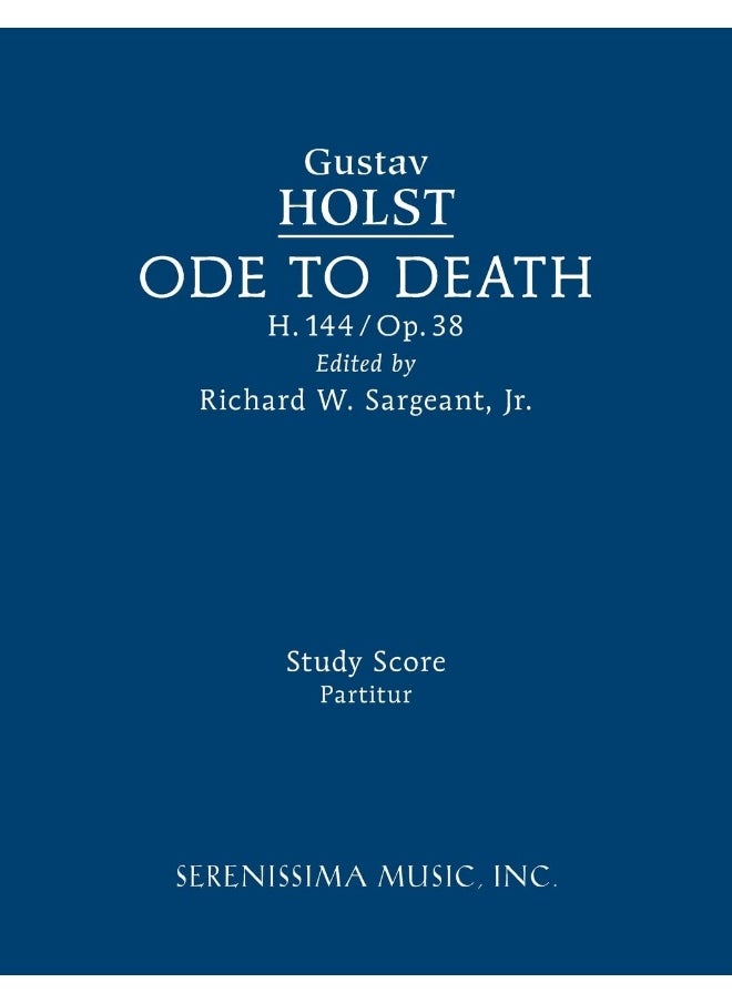 Ode to Death, H.144: Study score  - Image 1
