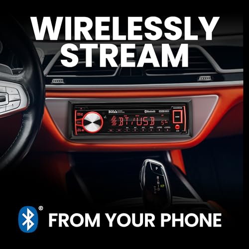 BOSS Audio Systems Elite 560BRGB Car Stereo System - Single Din, Bluetooth Audio and Calling Head Unit, CD Player, USB, AM/FM Radio Receiver, Multicolor Illumination, Hook Up To Amplifier - Image 2