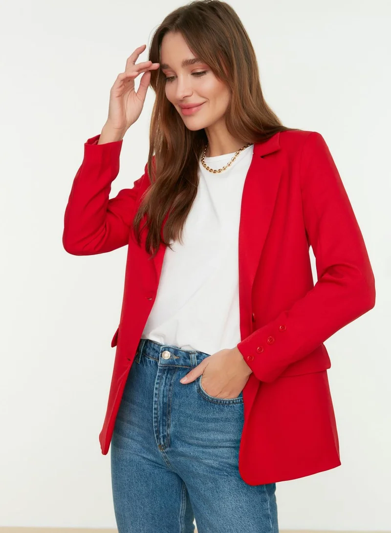 trendyol Button Detail Tailored Blazer