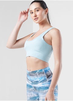 Criss Cross Halter Neck Athletic Bra