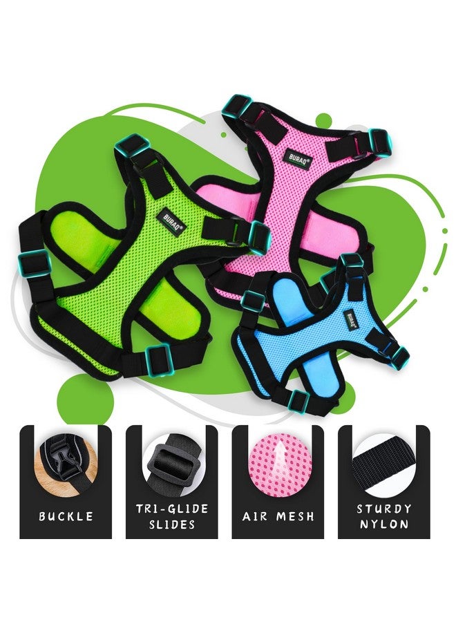 Buraq Pets Escape Proof No Pull Cat Harness with Leash for Outdoor, Walking, Air Mesh Fabric, Easy Control, Adjustable & Durable Cat Leash (S, Green) - Image 4