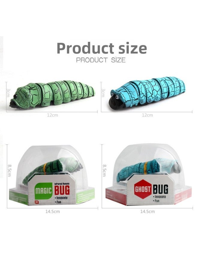Control Infrared Induction Remote Strange Remote Control Animal Insect Remote Control Caterpillar Electric Remote Control Toy-Color:9910 Remote Control Bugs Blue  - Image 5