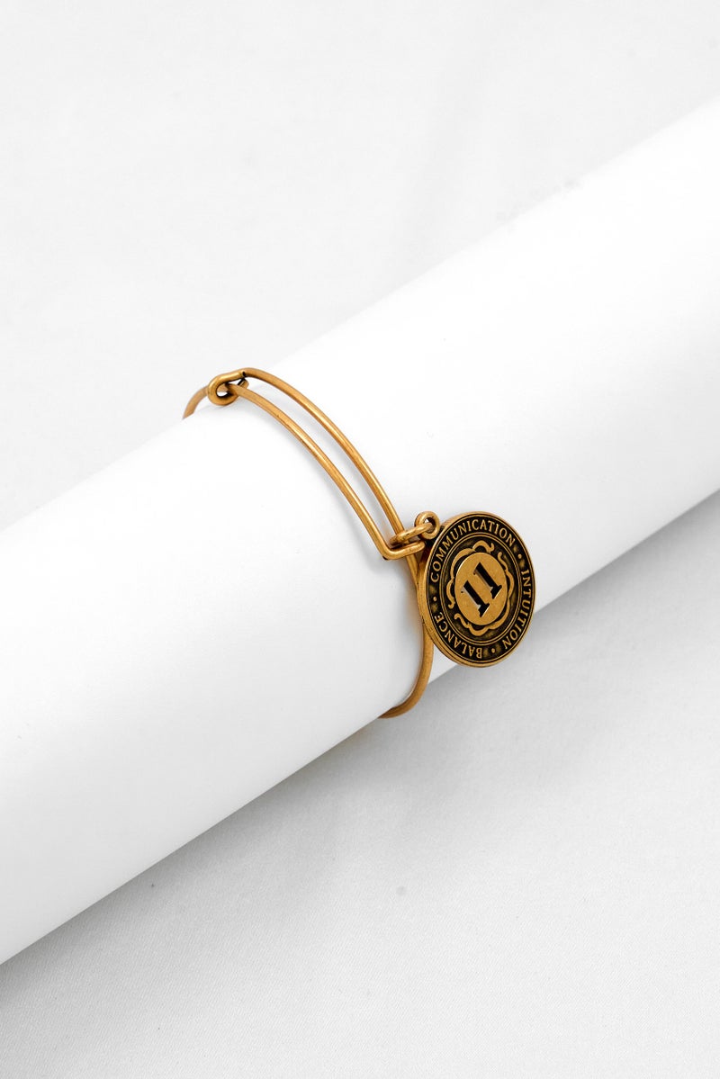 ALEX AND ANI Women Numerology Bangle, Gold  - Image 1