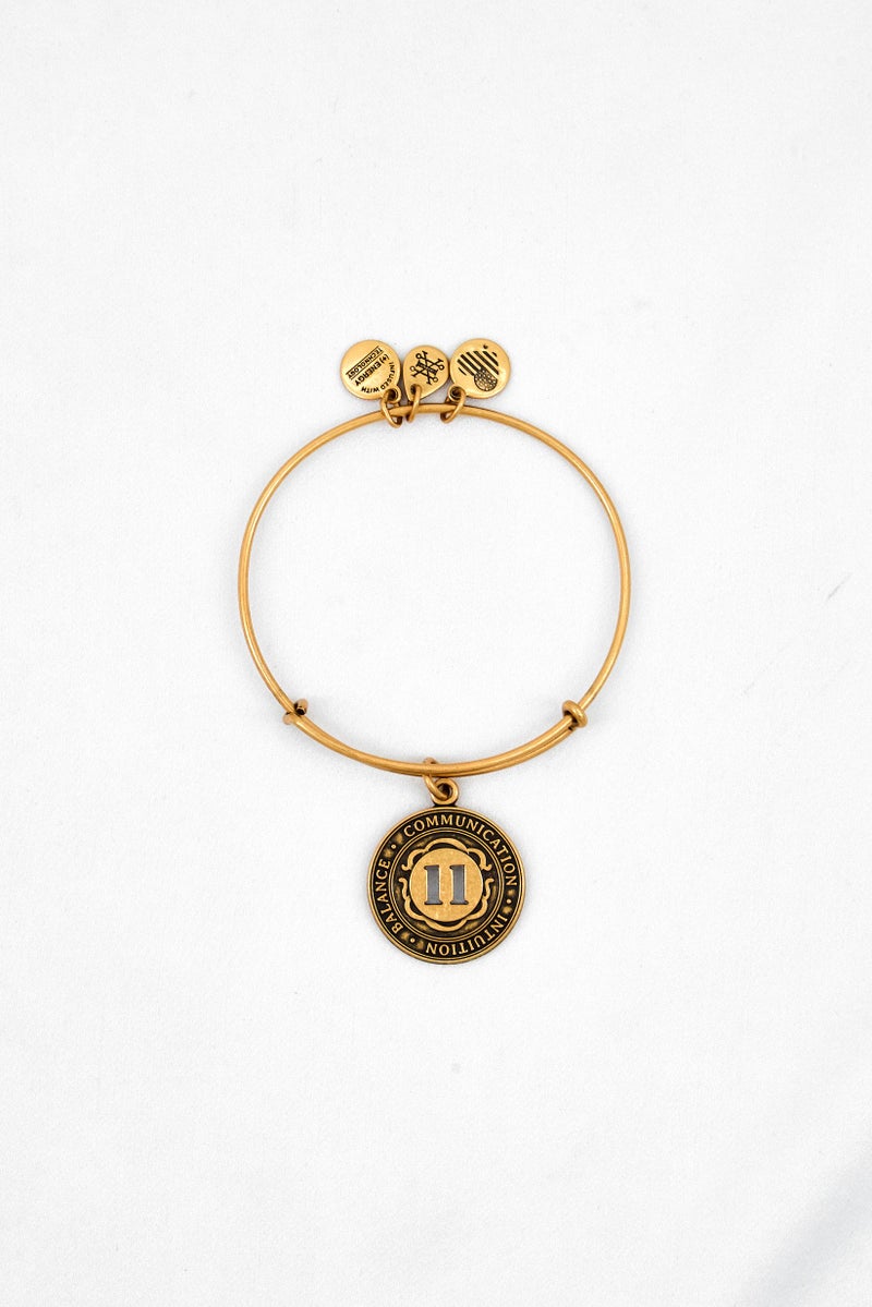 ALEX AND ANI Women Numerology Bangle, Gold  - Image 2