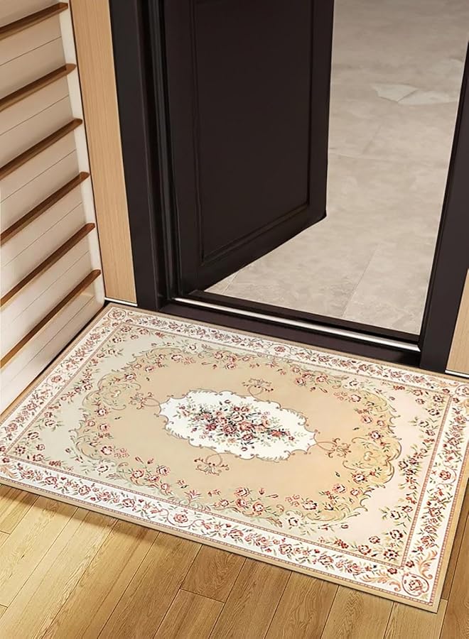 EqiEch Carpet Soft Floor Mat Rug Pad Anti Slip Blanket Stylish Velvet Rugs Indoor Accent Entry Carpet Washable Carpets For Dining Playroom Nursery Camper Bedside 140 X 200 Cm Style 1 - Image 2