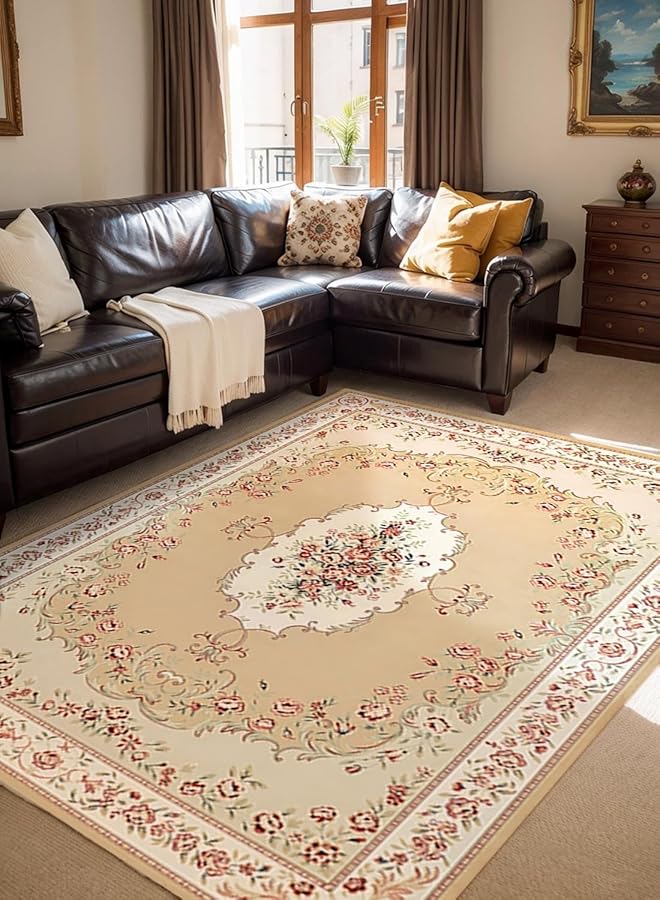 EqiEch Carpet Soft Floor Mat Rug Pad Anti Slip Blanket Stylish Velvet Rugs Indoor Accent Entry Carpet Washable Carpets For Dining Playroom Nursery Camper Bedside 140 X 200 Cm Style 1 - Image 1