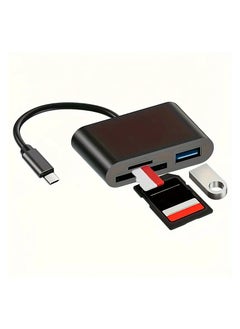 USB C SD Card Reader, Suitable For RayCue USB C To SD Card For IPad/Mac/laptop, Suitable For IMac, IPad Pro/Air/Mini, MacBook Pro/Air, Galaxy Three-in-one USB C/Type C To USB Camera Storage Card Reader Adapter