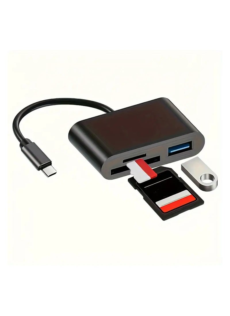 Home Clearance Sale - USB C SD Card Reader, Suitable For RayCue USB C To SD Card For IPad/Mac/laptop, Suitable For IMac, IPad Pro/Air/Mini, MacBook Pro/Air, Galaxy Three-in-one USB C/Type C To USB Camera Storage Card Reader Adapter - Image 1